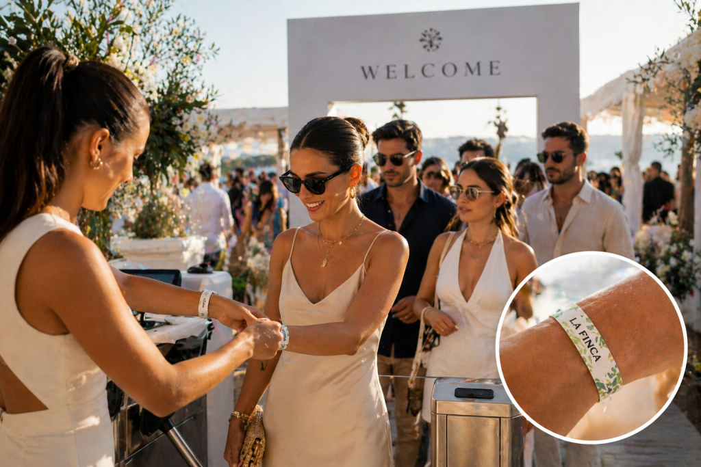 &nbsp;pulseras tyvek resistentes agua control acceso eventos madrid