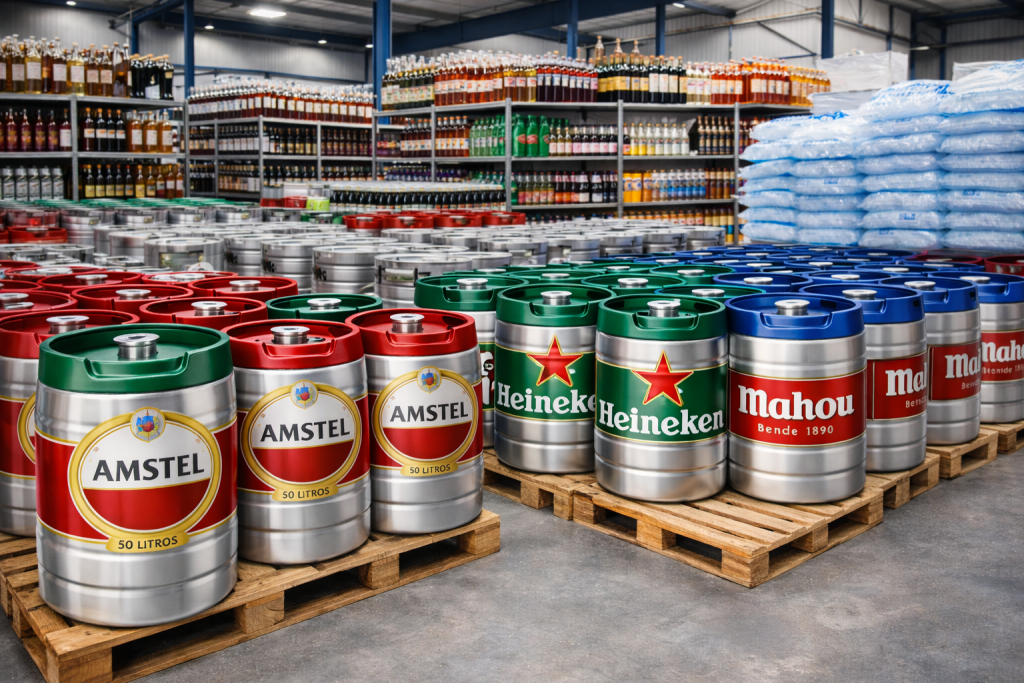 Distribuci&oacute;n de cerveza Amstel para restaurantes terrazas y men&uacute;s de grupo en Madrid