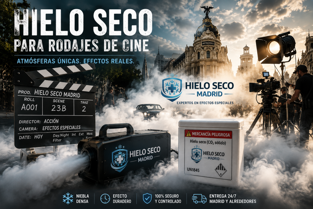 Rodaje cinematogr&aacute;fico con efectos especiales de hielo seco