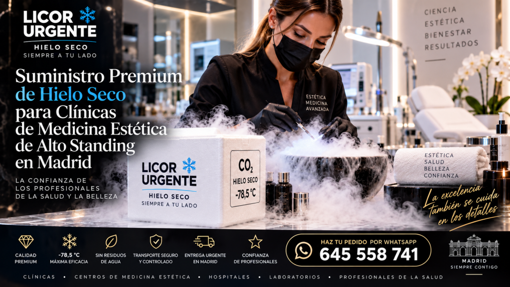 Servicio de hielo seco pensado para clínicas de alto standing