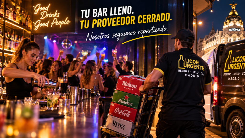 No te quedes sin bebida, mejor llámanos